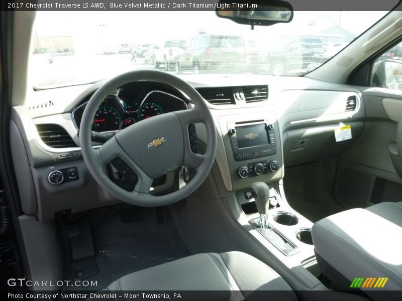 Blue Velvet Metallic / Dark Titanium/Light Titanium 2017 Chevrolet Traverse LS AWD