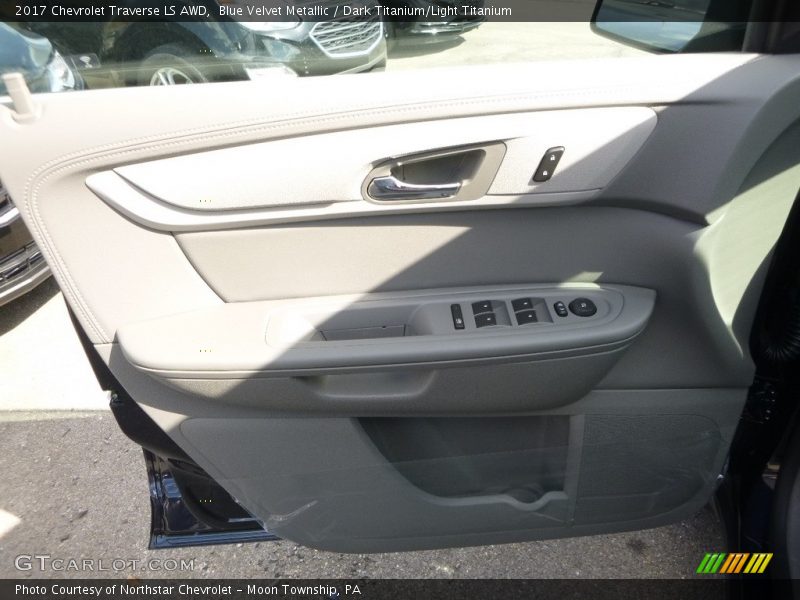 Blue Velvet Metallic / Dark Titanium/Light Titanium 2017 Chevrolet Traverse LS AWD