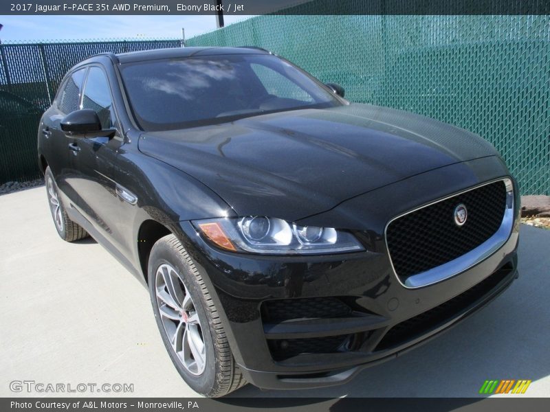 Ebony Black / Jet 2017 Jaguar F-PACE 35t AWD Premium