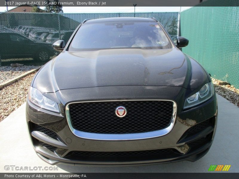 Ebony Black / Jet 2017 Jaguar F-PACE 35t AWD Premium