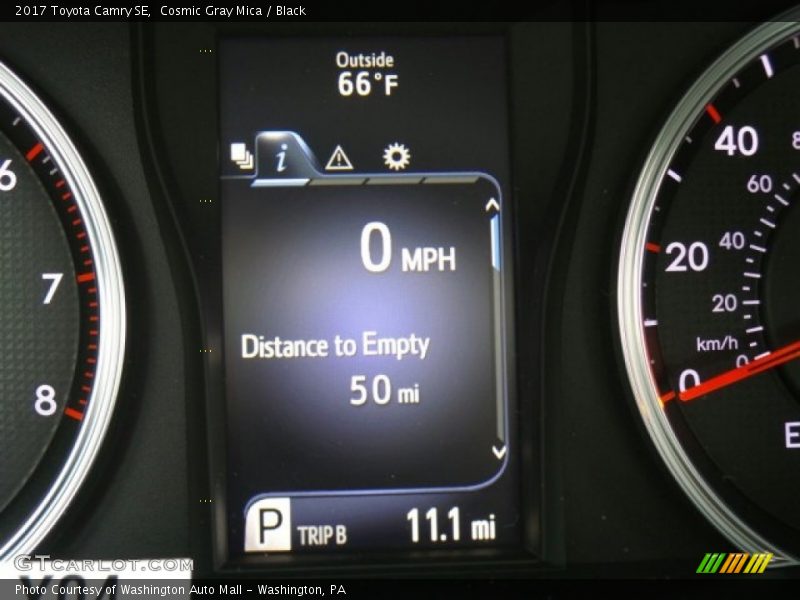 Cosmic Gray Mica / Black 2017 Toyota Camry SE