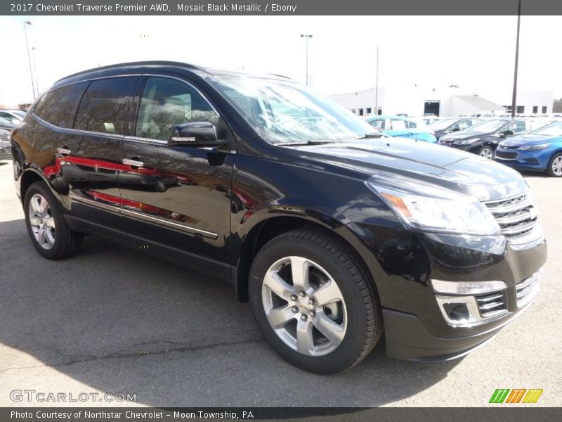 Mosaic Black Metallic / Ebony 2017 Chevrolet Traverse Premier AWD