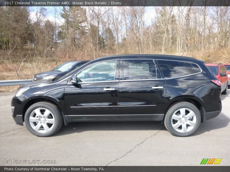 Mosaic Black Metallic / Ebony 2017 Chevrolet Traverse Premier AWD