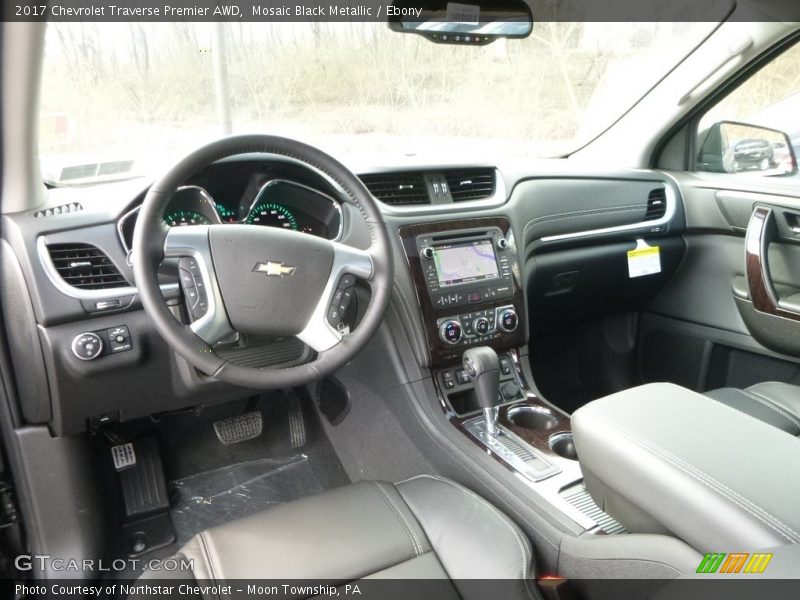 Mosaic Black Metallic / Ebony 2017 Chevrolet Traverse Premier AWD