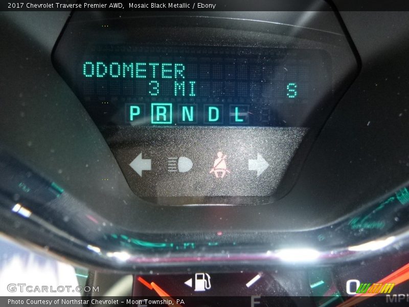 Mosaic Black Metallic / Ebony 2017 Chevrolet Traverse Premier AWD