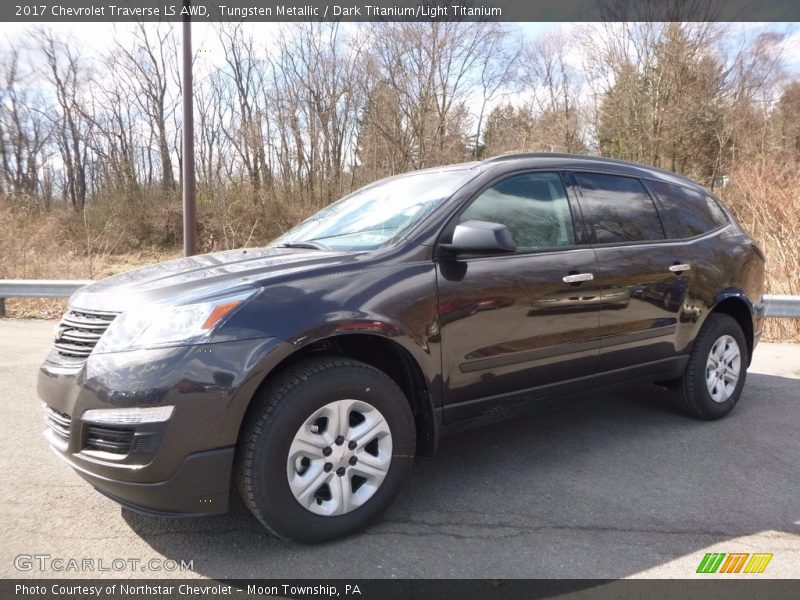 Tungsten Metallic / Dark Titanium/Light Titanium 2017 Chevrolet Traverse LS AWD