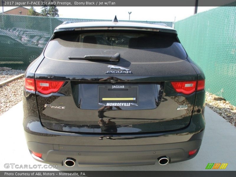 Ebony Black / Jet w/Tan 2017 Jaguar F-PACE 35t AWD Prestige