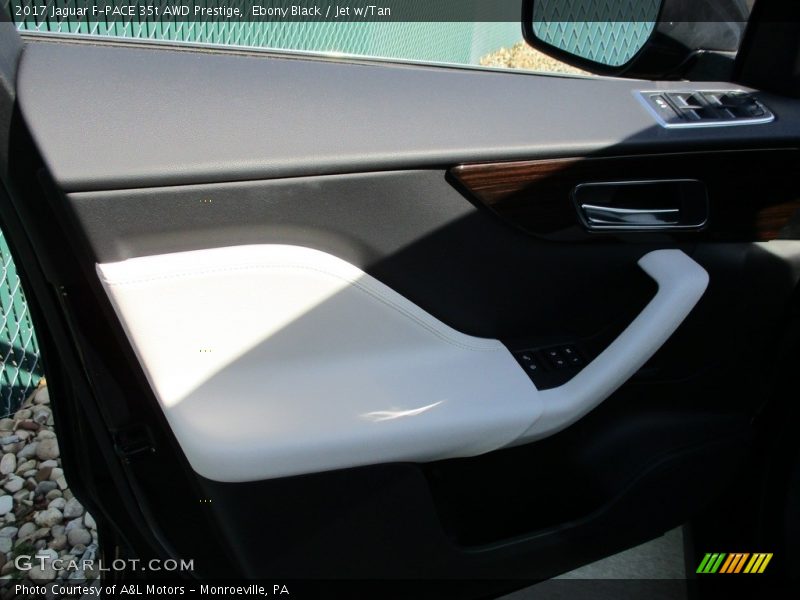 Ebony Black / Jet w/Tan 2017 Jaguar F-PACE 35t AWD Prestige
