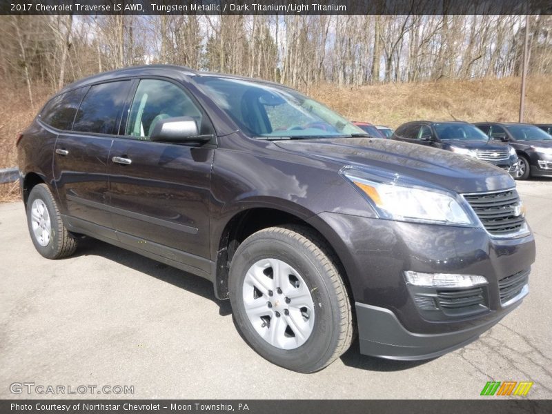 Tungsten Metallic / Dark Titanium/Light Titanium 2017 Chevrolet Traverse LS AWD