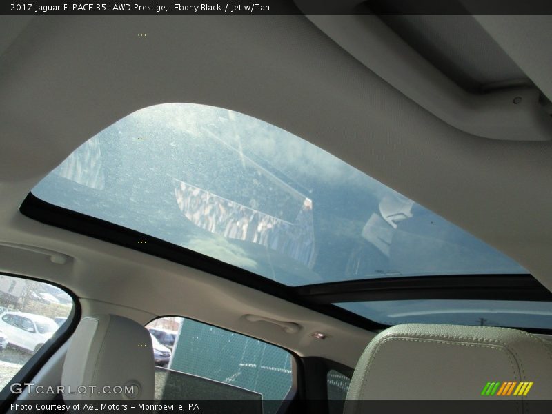 Ebony Black / Jet w/Tan 2017 Jaguar F-PACE 35t AWD Prestige
