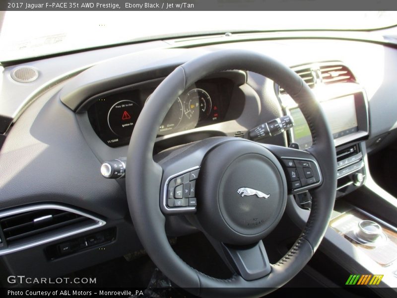 Ebony Black / Jet w/Tan 2017 Jaguar F-PACE 35t AWD Prestige