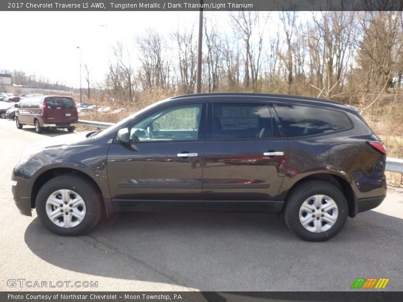 Tungsten Metallic / Dark Titanium/Light Titanium 2017 Chevrolet Traverse LS AWD