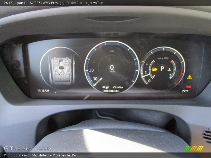 Ebony Black / Jet w/Tan 2017 Jaguar F-PACE 35t AWD Prestige