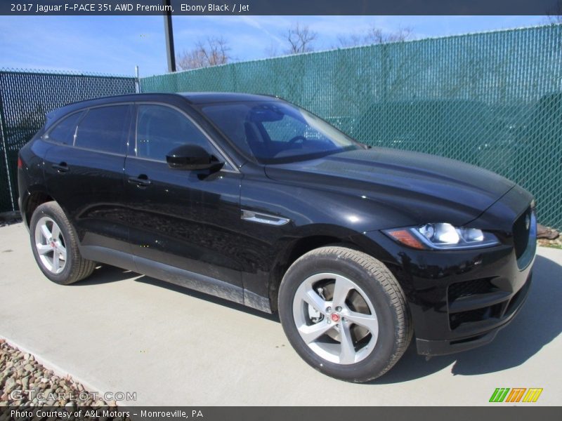 Ebony Black / Jet 2017 Jaguar F-PACE 35t AWD Premium