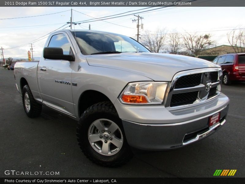 Bright Silver Metallic / Dark Slate Gray/Medium Graystone 2011 Dodge Ram 1500 SLT Regular Cab 4x4
