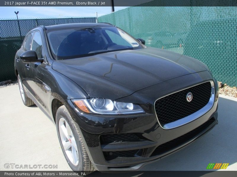 Ebony Black / Jet 2017 Jaguar F-PACE 35t AWD Premium