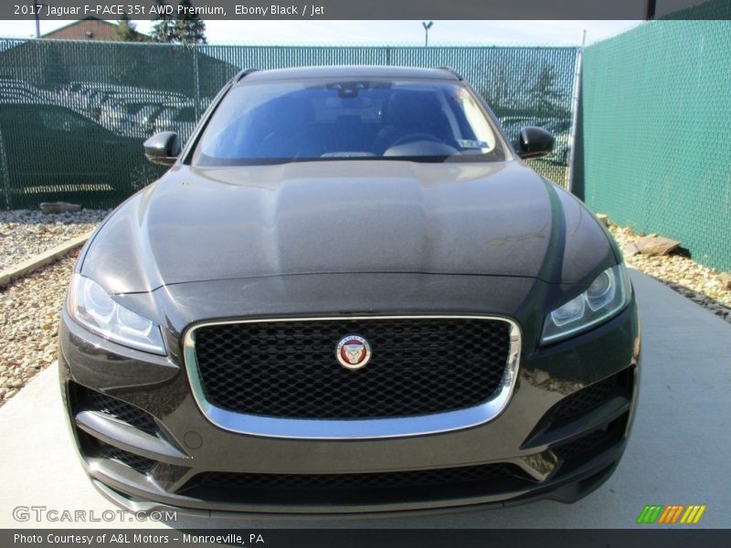 Ebony Black / Jet 2017 Jaguar F-PACE 35t AWD Premium