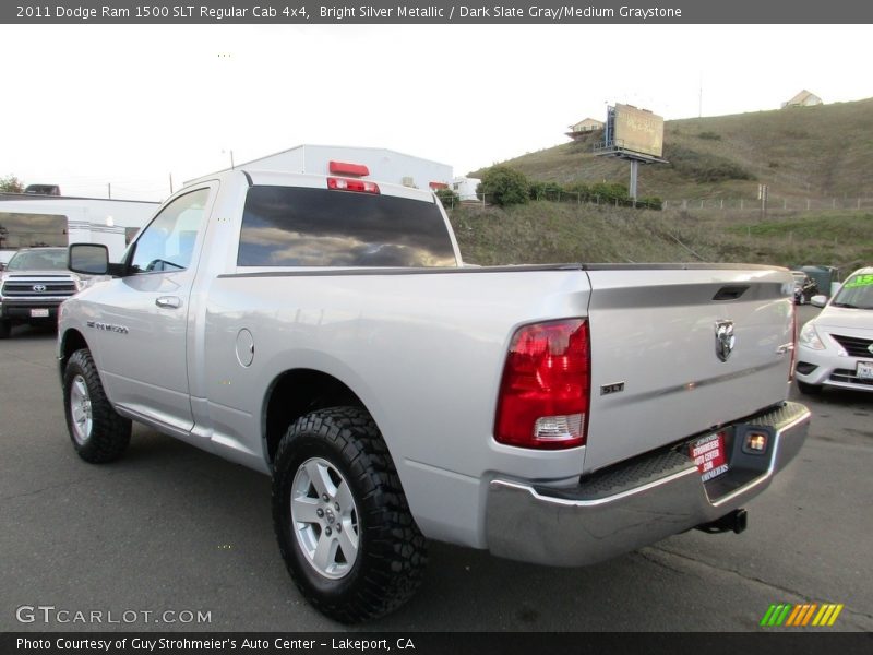 Bright Silver Metallic / Dark Slate Gray/Medium Graystone 2011 Dodge Ram 1500 SLT Regular Cab 4x4