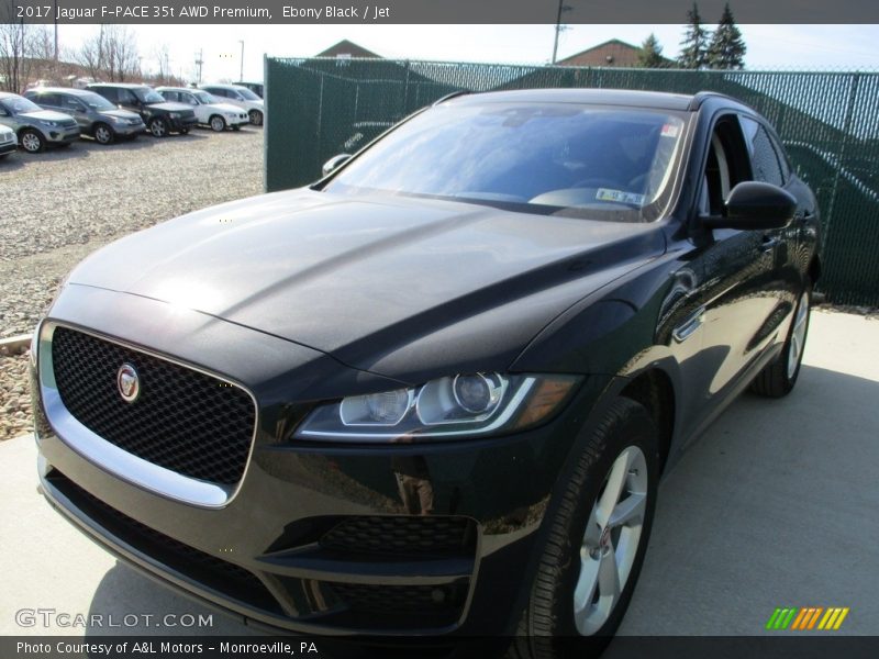 Ebony Black / Jet 2017 Jaguar F-PACE 35t AWD Premium