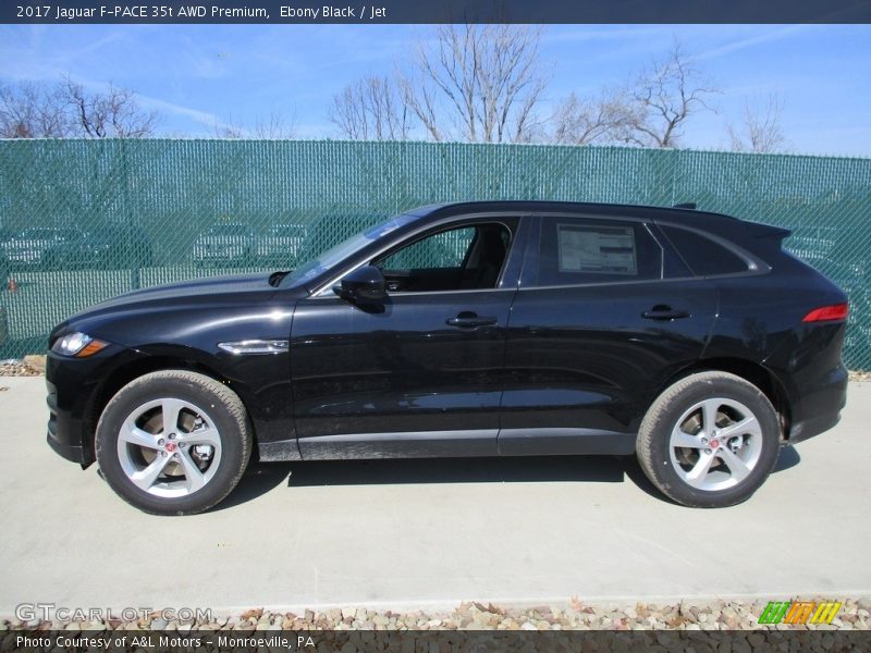 Ebony Black / Jet 2017 Jaguar F-PACE 35t AWD Premium