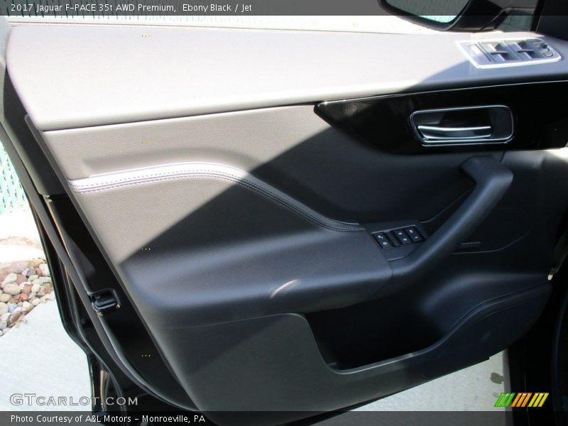 Ebony Black / Jet 2017 Jaguar F-PACE 35t AWD Premium