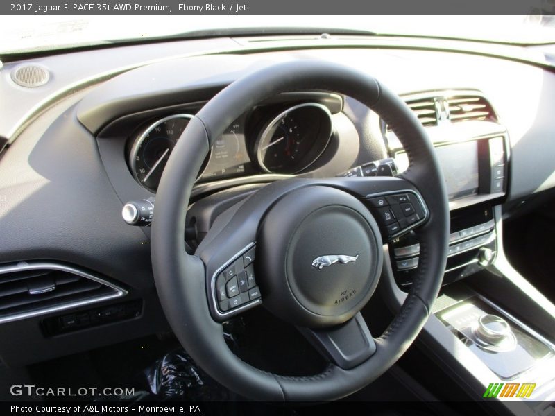 Ebony Black / Jet 2017 Jaguar F-PACE 35t AWD Premium