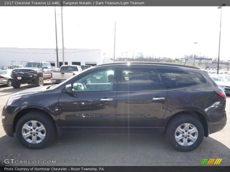 Tungsten Metallic / Dark Titanium/Light Titanium 2017 Chevrolet Traverse LS AWD
