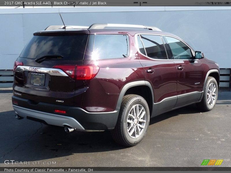 Black Cherry Metallic / Jet Black 2017 GMC Acadia SLE AWD