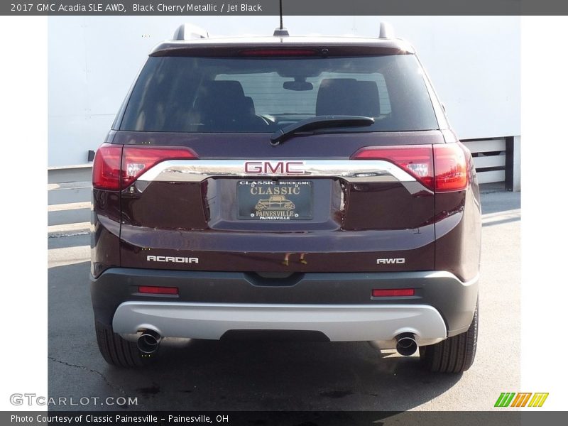 Black Cherry Metallic / Jet Black 2017 GMC Acadia SLE AWD