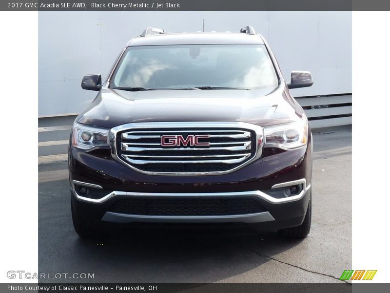 Black Cherry Metallic / Jet Black 2017 GMC Acadia SLE AWD