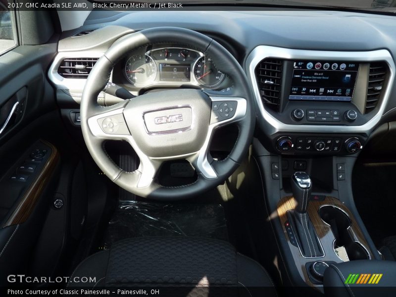 Black Cherry Metallic / Jet Black 2017 GMC Acadia SLE AWD