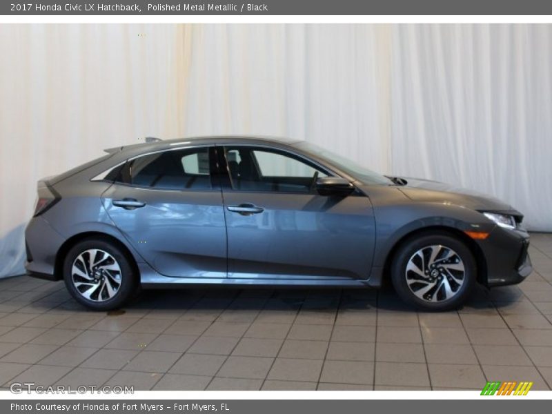 Polished Metal Metallic / Black 2017 Honda Civic LX Hatchback