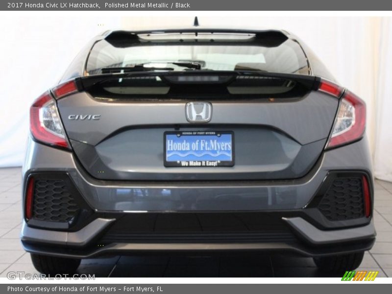 Polished Metal Metallic / Black 2017 Honda Civic LX Hatchback