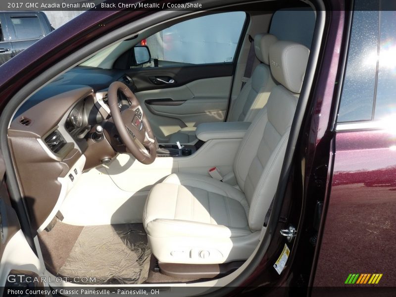 Black Cherry Metallic / Cocoa/Shale 2017 GMC Acadia Denali AWD