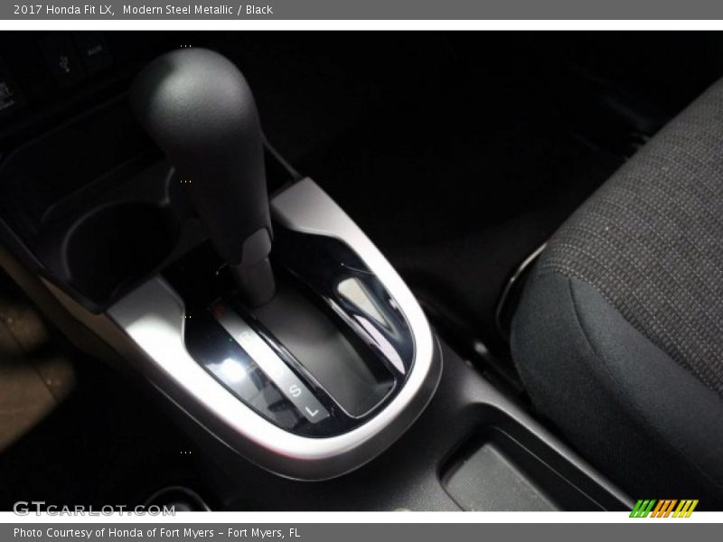 Modern Steel Metallic / Black 2017 Honda Fit LX