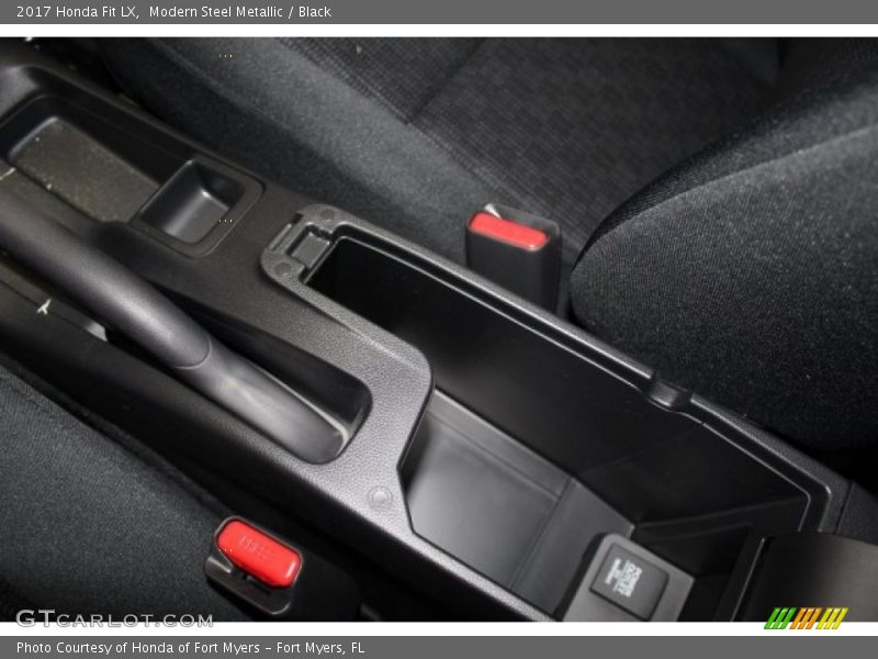Modern Steel Metallic / Black 2017 Honda Fit LX