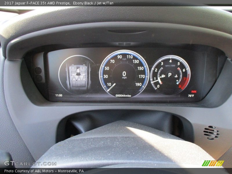 Ebony Black / Jet w/Tan 2017 Jaguar F-PACE 35t AWD Prestige