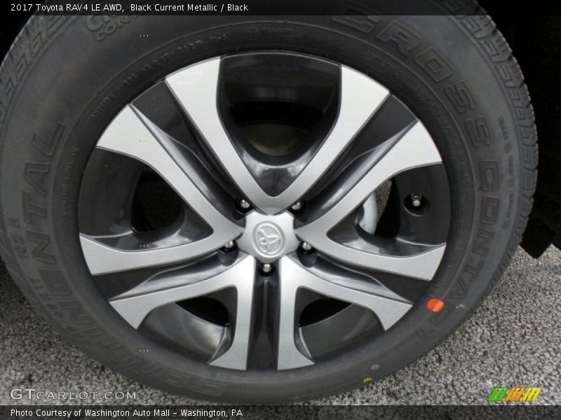 Black Current Metallic / Black 2017 Toyota RAV4 LE AWD