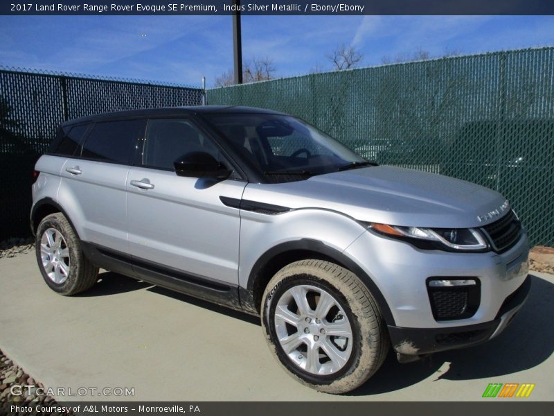 Indus Silver Metallic / Ebony/Ebony 2017 Land Rover Range Rover Evoque SE Premium