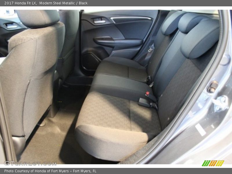 Modern Steel Metallic / Black 2017 Honda Fit LX