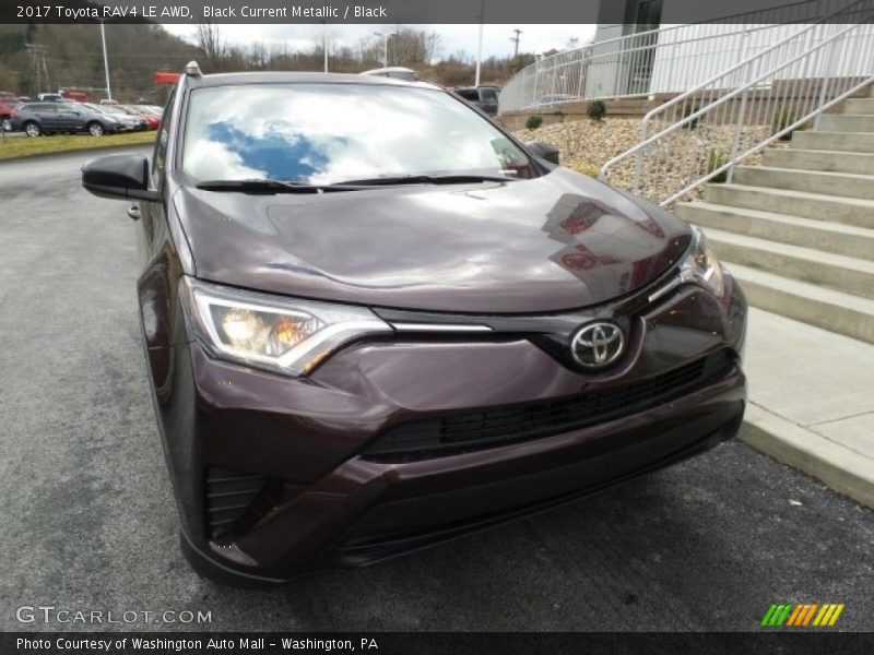 Black Current Metallic / Black 2017 Toyota RAV4 LE AWD