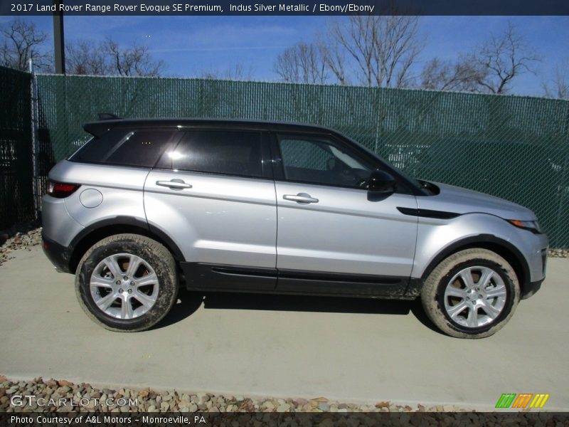 Indus Silver Metallic / Ebony/Ebony 2017 Land Rover Range Rover Evoque SE Premium