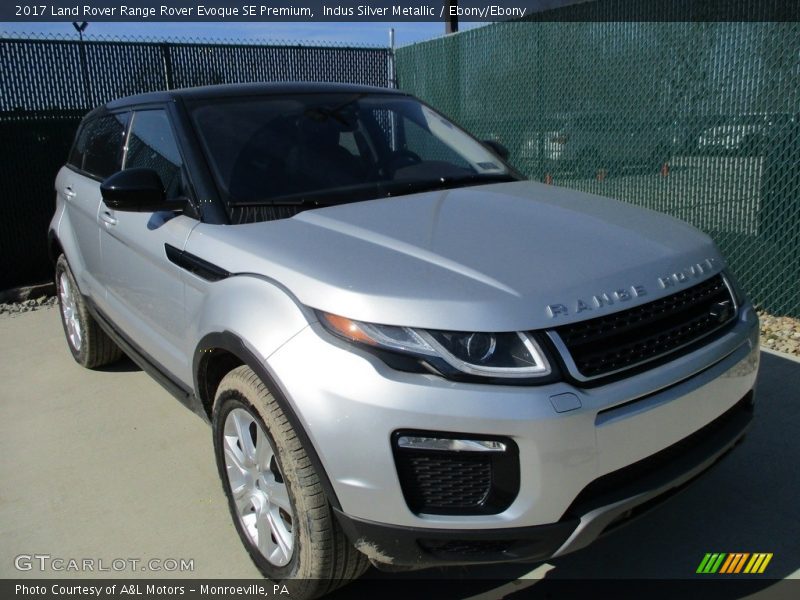 Indus Silver Metallic / Ebony/Ebony 2017 Land Rover Range Rover Evoque SE Premium