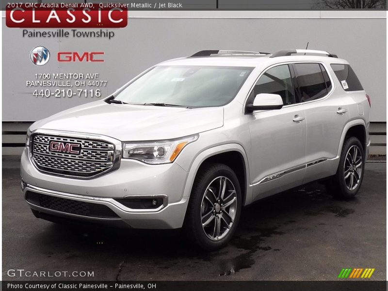 Quicksilver Metallic / Jet Black 2017 GMC Acadia Denali AWD