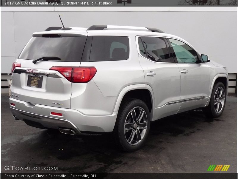 Quicksilver Metallic / Jet Black 2017 GMC Acadia Denali AWD