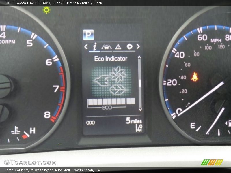 Black Current Metallic / Black 2017 Toyota RAV4 LE AWD