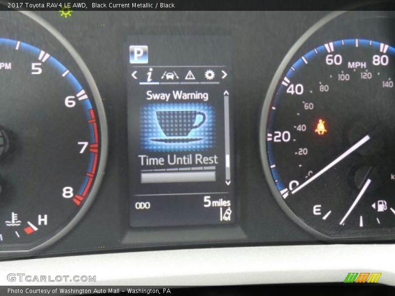 Black Current Metallic / Black 2017 Toyota RAV4 LE AWD