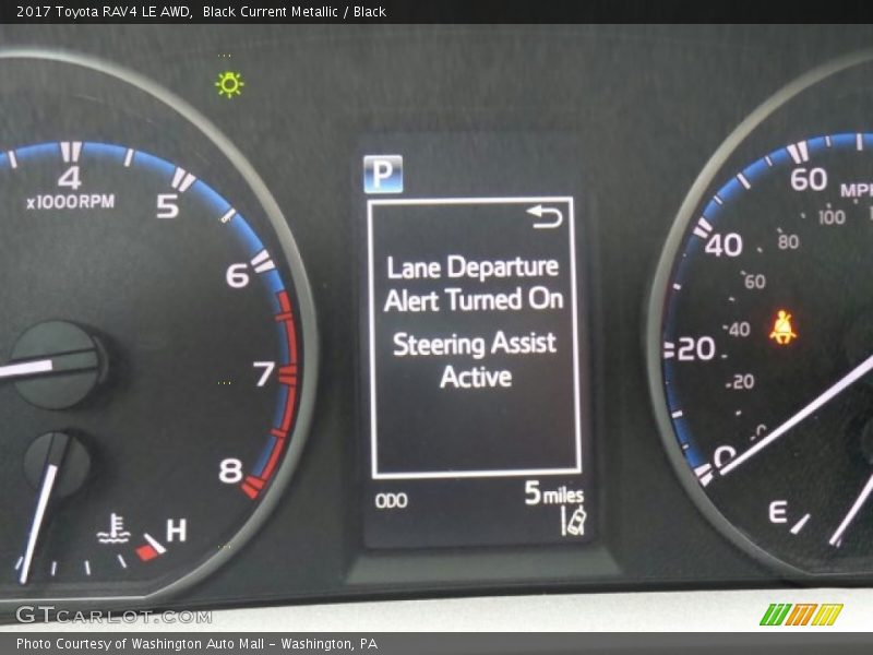 Black Current Metallic / Black 2017 Toyota RAV4 LE AWD
