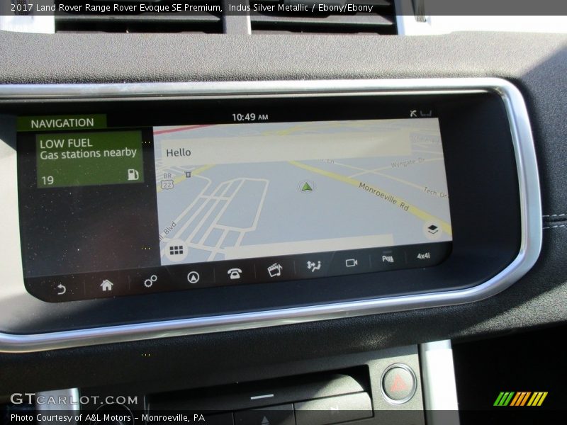 Indus Silver Metallic / Ebony/Ebony 2017 Land Rover Range Rover Evoque SE Premium