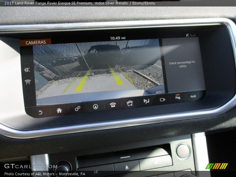 Indus Silver Metallic / Ebony/Ebony 2017 Land Rover Range Rover Evoque SE Premium